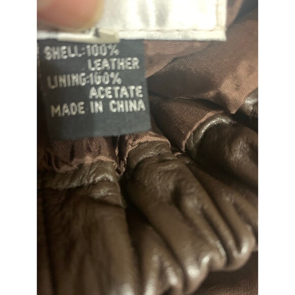 Vintage 90s Cedars Women’s Brown Leather High Waist Pants - M - EUC - Picture 8 of 8